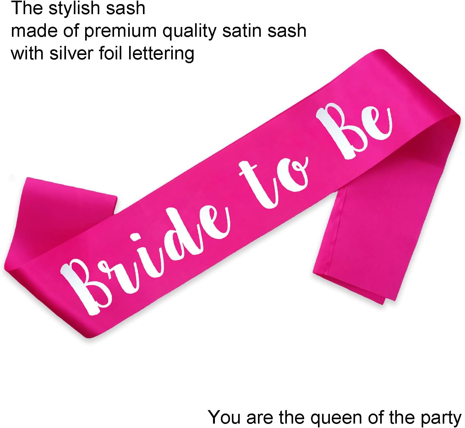 Bride To Be Hot Pink Sash Bach - Wedding Ceremony Supply reseña y precio