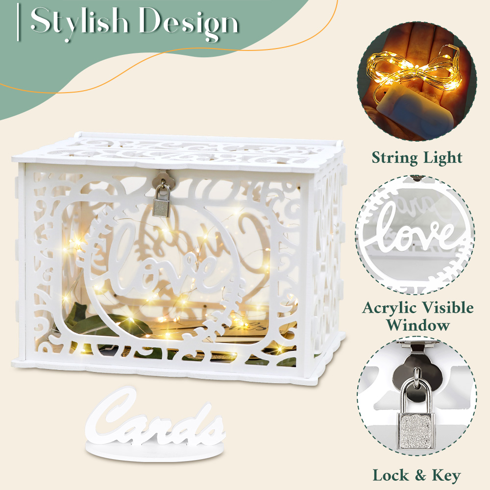 Wedding Card Box Envelope Gift - Wedding Supply.Box reseña y precio