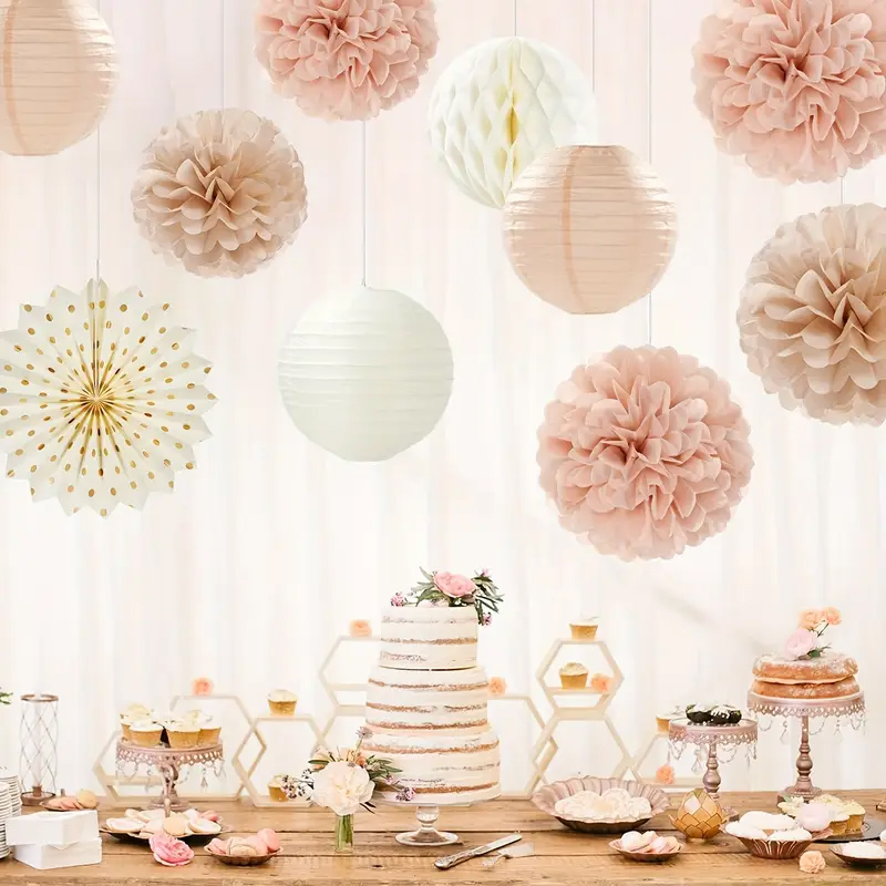 11Pcs Champagne Gold and Beige - Wedding Ceremony Supply reseña y precio