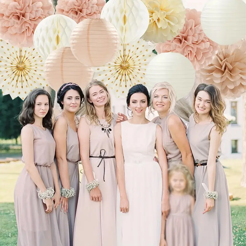 11Pcs Champagne Gold and Beige - Wedding Ceremony Supply reseña y precio