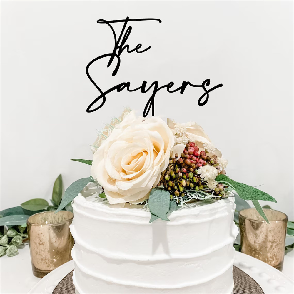 Personalized Last Name Cake To - Wedding Ceremony Supply reseña y precio